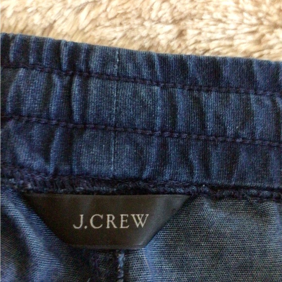 J.Crew Denim Jogger Pants with draw string tie SZ L - Picture 7 of 10
